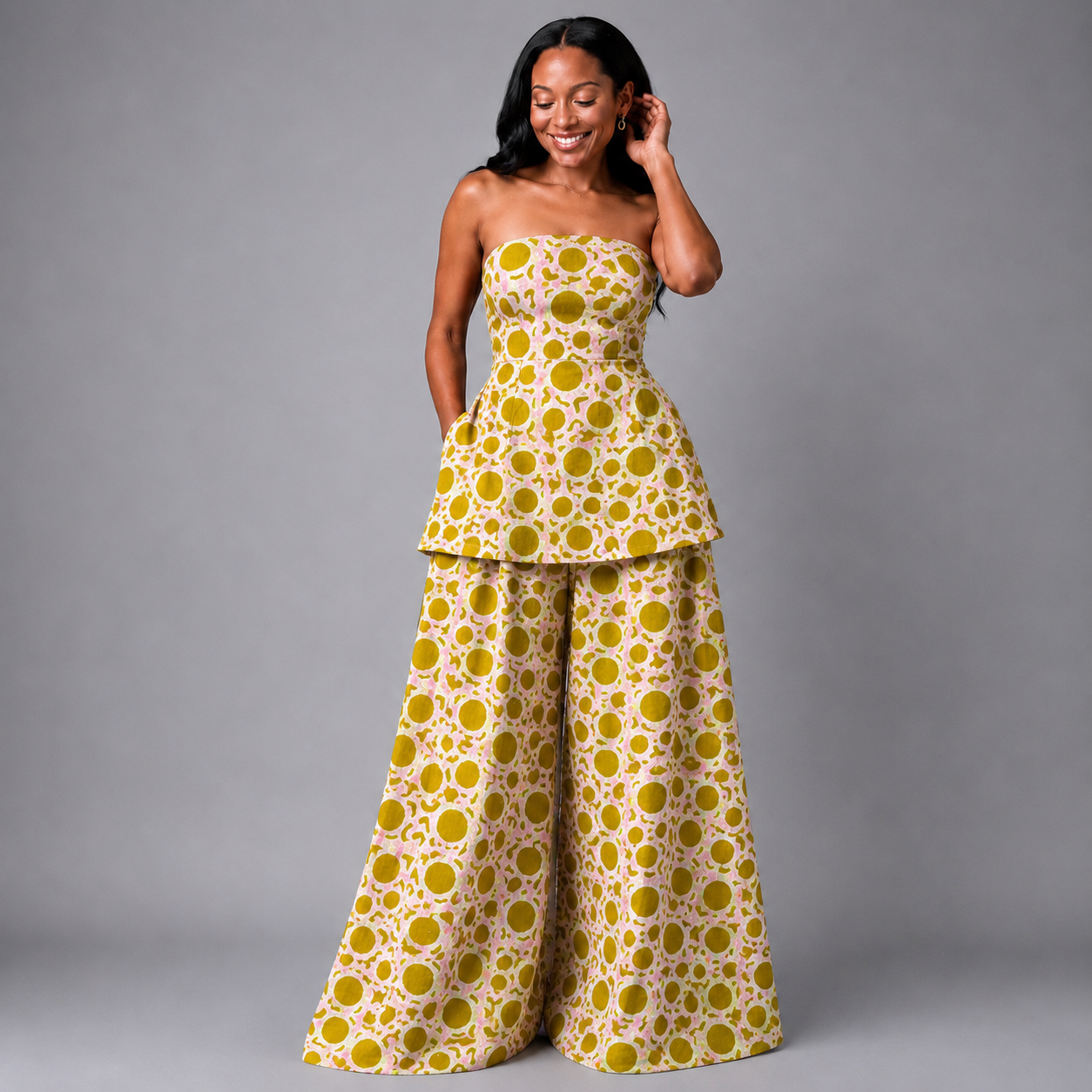 The zahara set: Greenpink hue