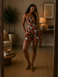 The Zahara short set : Floral shapewear