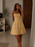 The Maki Dress : yellow puzzle