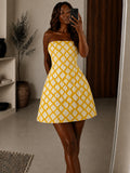 The Maki Dress: Mini & Maxi : Yellow throne