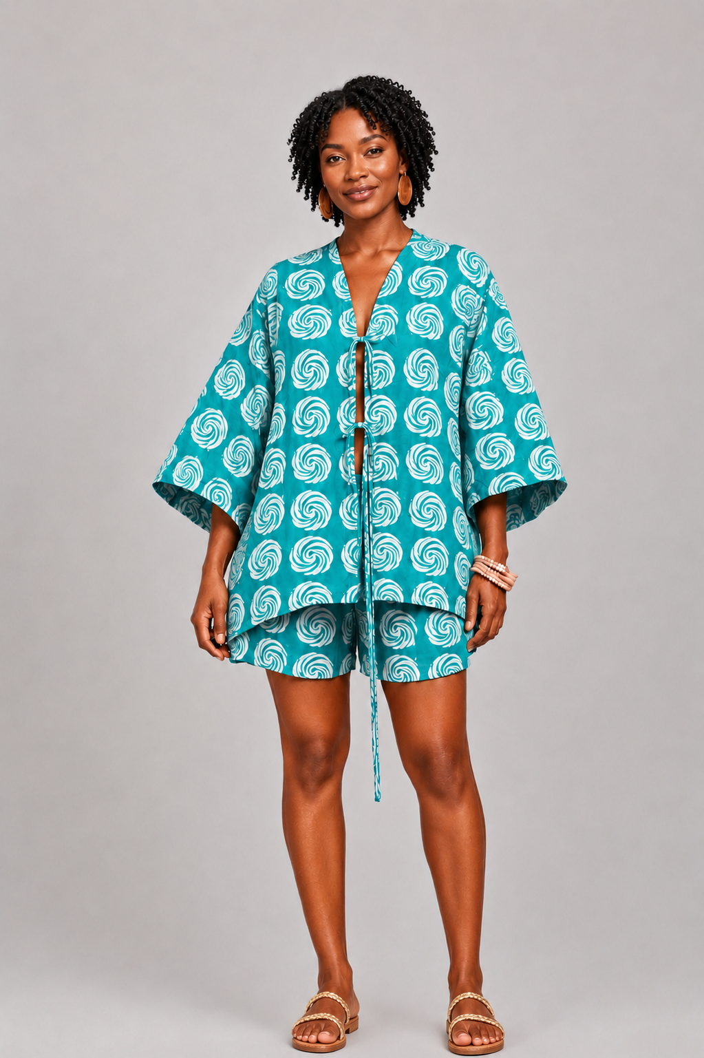 The kantai short set : Teal tornado