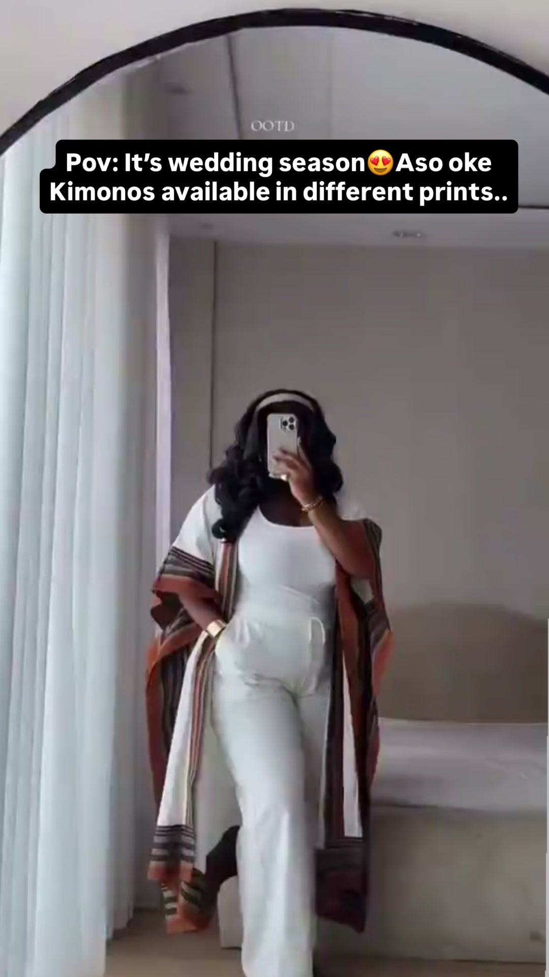 Aso oke Kimono (Free size)