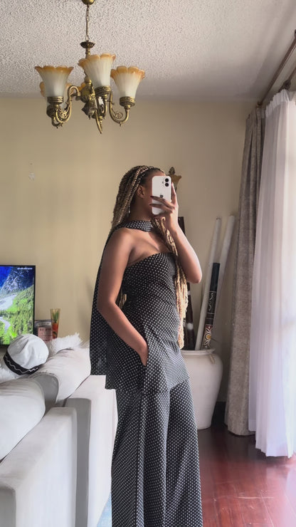 LC Wide leg polka dot 3 - piece set